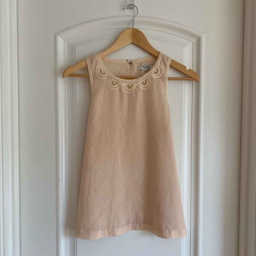 Madewell Yellow Tank Blouse